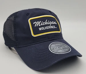 Michigan Wolverines Baseball Cap Zephyr Snapback Slouch Fit Switchback Hat - NEW - Picture 1 of 14