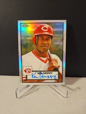 2021 Topps Chrome Platinum Anniversary - Ken Griffey #PA-KGS Auto Refractor /199 - Image 1 of 2