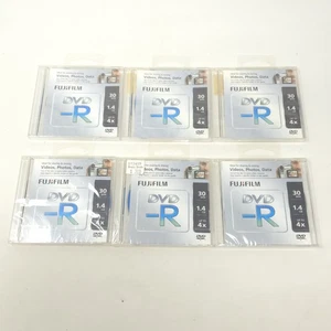 FujiFilm DVD-R - 1.4GB - 6 Discs - New Sealed, 30 Min, Up To 4x - Picture 1 of 4