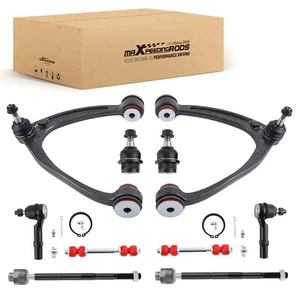 10x Front Upper Control Arms Ball Joints Tie Rods For 07-13 Chevy Silverado 1500 - Imagen 1 de 14