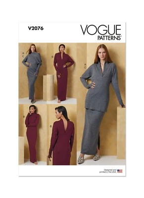 Vogue Schnittmuster V2076 - Kombination - Shirt, Kleid und Rock - Bild 1 von 4