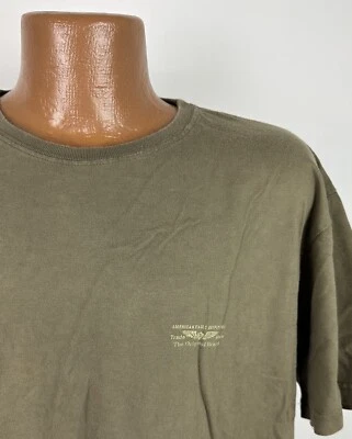 Camiseta vintage años 90 AMERICAN EAGLE OUTFITTERS L marrón oliva grunge mancha mínima Foto 1 de 4