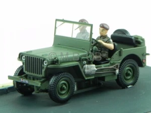 Jeep Willys grün Armee Druckguss Modellauto Diorama Altaya 1/43 - Bild 1 von 4