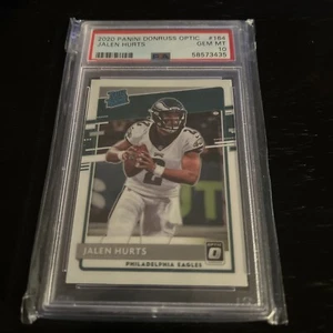 JALEN HURTS Rookie 2020 Panini Donruss Optic #164 GEM MINT PSA 10 - Picture 1 of 2