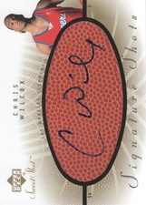 2002-03 Upper Deck Sweet Shot Signature Shots #CW Chris Wilcox Auto 