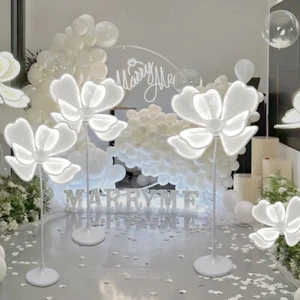 4PCS White Luminous Flower Floor Lamp. Add elegance to your gorgeous wedding USA - Picture 1 of 15