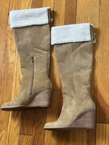 Lucky Brand LP Ysabel Chalet Oiled Suede Women's Boots Size 7.5 M NEW - Picture 1 of 5