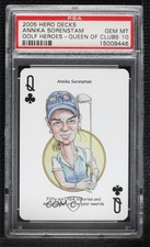 2005 Hero Decks Golf Heroes Playing Cards Annika Sorenstam #QC PSA 10 GEM MT