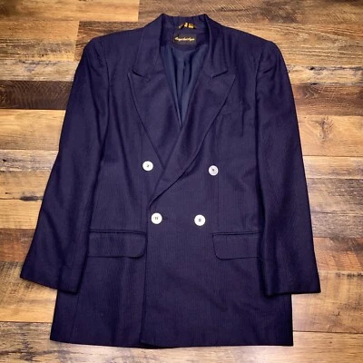 Blazer Giorgio Sant Angelo para mujer 10 azul marino doble botonadura azul marino Foto 1 de 4