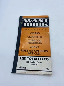 Vintage Advertising Reid Tobacco Co Want Book - Picture 1 of 5