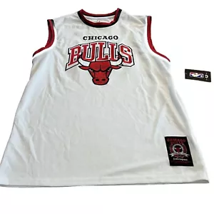 NWT Ultra Game NBA Chicago Bulls Men's Jersey White Size Large L - Picture 1 of 6