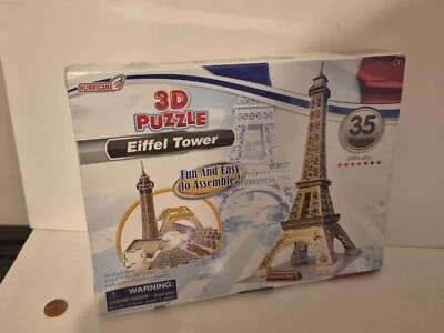 Eiffel Tower 3D Puzzle, 35 Pieces, New & Sealed BNIB, Hurricane Toys Ltd, Jigsaw - Image 1 of 3