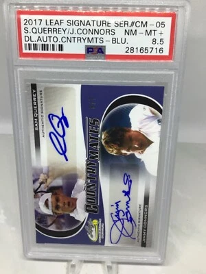 2017 Leaf Country Mates Auto #CM-05 Blue 5/7 Querry/Connors PSA 8.5 (Total Pop 2 - Image 1 of 3