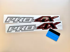 Pro-4X Four Wheel Drive Decal Stickers Size 18 x 2.5 inch (Set of 2) - Foto 1 di 14