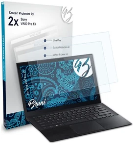 Bruni 2x Schermfolie voor Sony VAIO Pro 13 Screen Protector Displaybeveiliging - Afbeelding 1 van 4