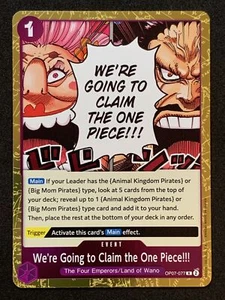One Piece OP07-077 We're Going to Claim the One Piece! English - 500 Years - Picture 1 of 2