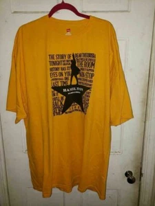 EUC HAMILTON PLUS SIZE TEE T SHIRT 4XL plus Lin-Manuel Miranda - Picture 1 of 4