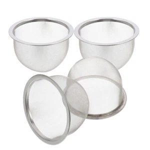 4pcs Stainless Steel Mesh Tea Leaves Strainer Fine Mesh Tea Filter Tea Sifting - Picture 1 of 12