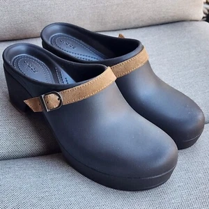 Crocs Sarah Clogs Croslite Standard Slip On Mules in Espresso Brown size 10  - Picture 1 of 16