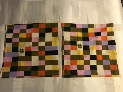 IKEA MAVINN SET OF 2 CHECK PATTERN/MULTICOLORED CUSHION COVERS 20"X20" [NEW] - Image 1 of 4