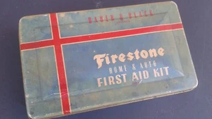 GM CHEVROLET FORD VINTAGE AUTOMOTIVE 1ST AID KIT FIRESTONE - Picture 1 of 3