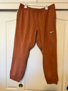 NIKE Herren XXL - Burnt Orange Fleece Jogginghose mit Taschen - nie getragen! - Bild 1 von 5
