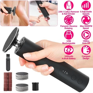 Electric Foot Callus Remover Foot File Nail Grinder Dead Skin Pedicure Machine - Picture 1 of 11