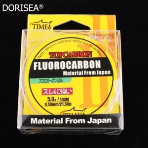Dorisea linea di pesca leader fluorocarburi trasparente 50 m 100 m 150 m 4,4 lb-35,2 libbre - Foto 1 di 15