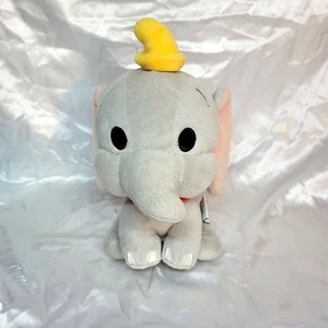 Juguete de peluche gris Dumbo ojos negros tienda Disney 10" - Imagen 1 de 10