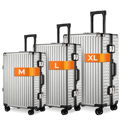 ALU RAHMEN Koffer Reisekoffer Hartschalenkoffer Rollkoffer Handgepäck Kofferset - Bild 1 von 4