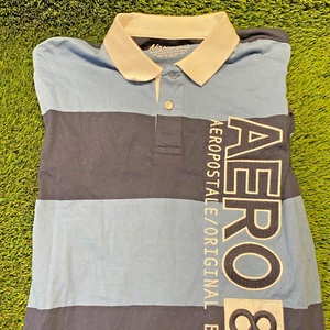 Aeropostale Mens Large Sleeve Polo Shirt - Size L New With Tags - Picture 1 of 2