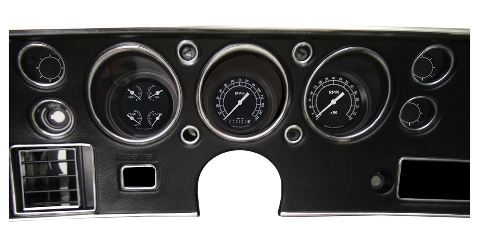 classic instruments chevelle malibu ss gauge cluster traditional series cv70tr - Image 1 of 1