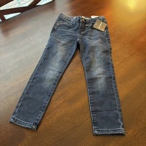 Eddie Bauer Girls Jeans Flex Knit 5 Pocket Skinny Jeans Indigo Blue Size 4 NWT - Picture 1 of 9