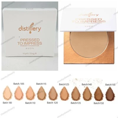 Avon Vegan distillery pressed to impress powder foundation 6 shades,NEW & SEALED - Image 1 of 4