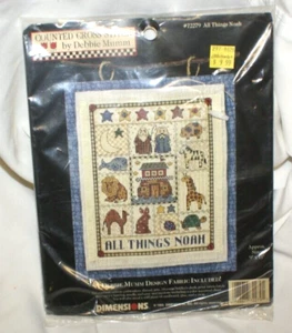 VTG Dimensions All Things Noah Counted Cross Stitch Chart Debbie Mumm #72279 New - Picture 1 of 1