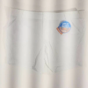 NWT Columbia PFG Professional Fishing Gear 20W 7” Inseam White Shorts - Picture 1 of 5
