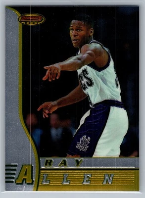Bowman's Best 1996-97 - Rookies Ray Allen #R5 (RC) - HOF CASI NUEVO-COMO NUEVO Foto 1 de 2