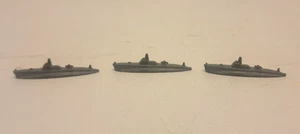Vintage Premium Cracker Jack Prize Tootsie Toy Battle Ship Lot of 3 - Picture 1 of 7