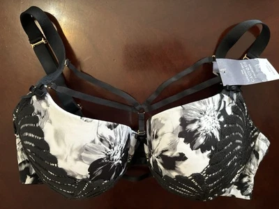 Lane Bryant Cacique Strappy Boost Balconette Bra 38DD *Floral Fusion* NWT - Image 1 of 4