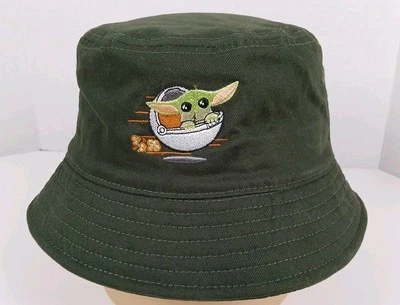  CHAPÉU BALDE VERDE EXÉRCITO STAR WARS MANDALORIAN BABY YODA GROGU DISNEY Adulto  - Imagem 1 de 4