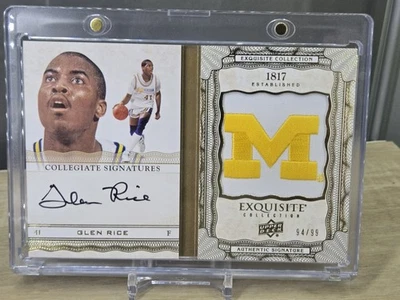 🔥 2012 Exquisite Glen Rice Auto Booklet /99 Patch - Image 1 of 4