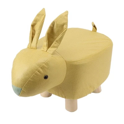 Cartoon Animal Shaped Stool Kid Home Living Room Cute Wooden Footstool For Pl UK - Image 1 of 4