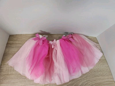 Tutú Princesa Rosa Talla Única Edades 4+ Disfraz de Baile de Halloween con Lazos Vestir Foto 1 de 3