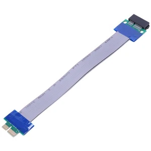 (R) PCI-Express-PCI-E 1 x Riser Card Flex Extender Verlaengerungskabel fue4182 - Bild 1 von 8