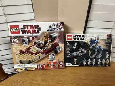 Star Wars LEGO 8092 75280 Luke's Landspeeder  501 Legion Clone Troopers Sealed - Image 1 of 4