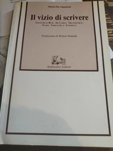 IL VIZIO DI SCRIVERE Maria P. Ammirati RUBBETTINO EDITORE Busi De Carlo Tondelli - Picture 1 of 1