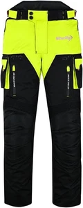 Motorbike Motorcycle Waterproof Cordura Textile Trousers Pant Armour Fluorescent - Picture 1 of 5