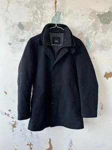 Hugo Boss overcoat wool men coat jacket size 46 - Picture 1 of 9