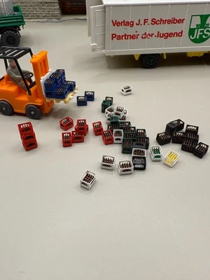 10 Stk Bierkästen 1:87 H0 Modellbau Ladegut lkw  Diorama Miniatur Bier - Bild 1 von 4