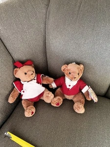 2003 Enesco Cherished Teddies 8" Plush Mr & Mrs in Love by Priscilla Hillman - Picture 1 of 5